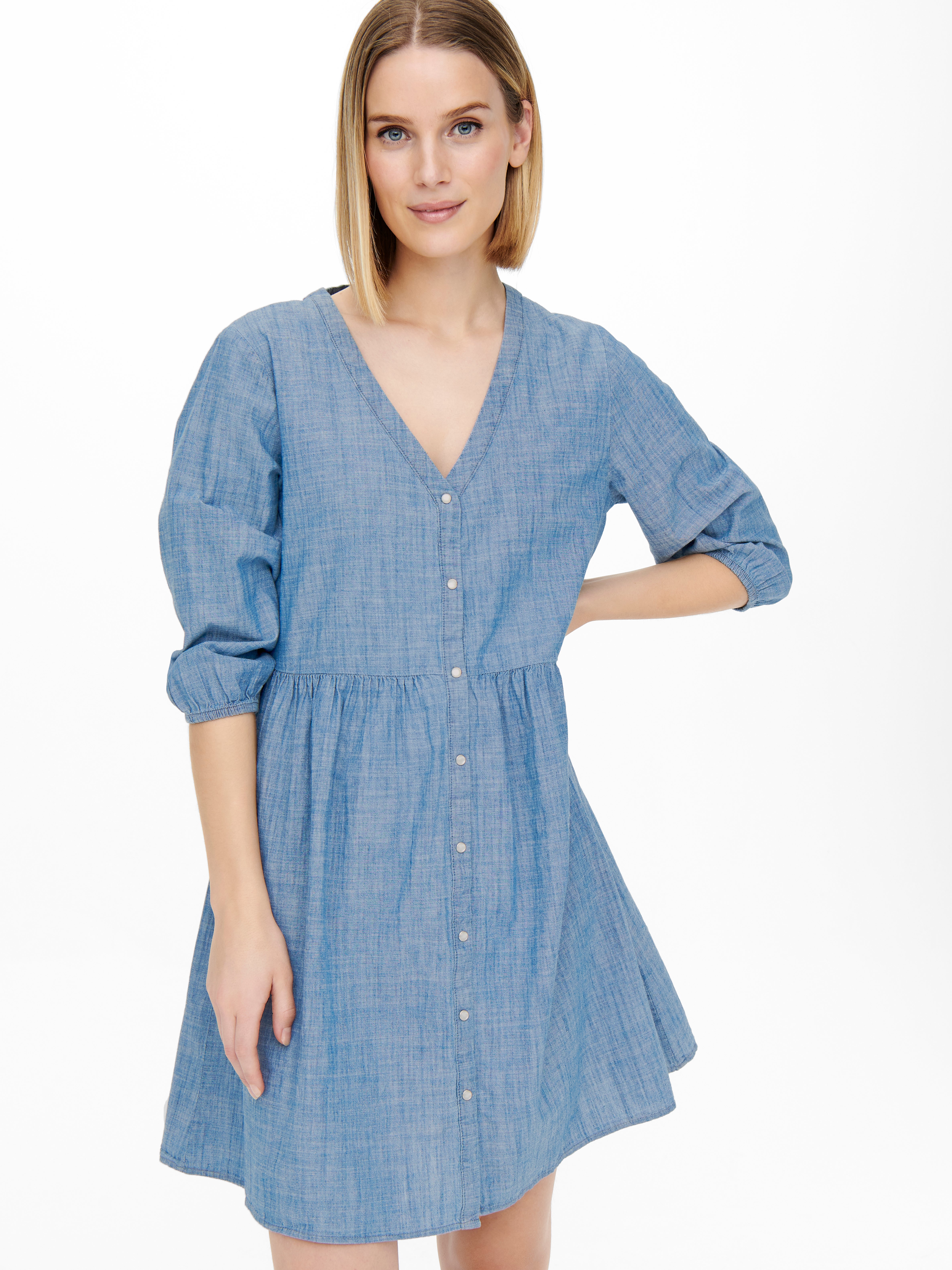 JDYDICTE Kurzes Kleid Medium Blue Denim