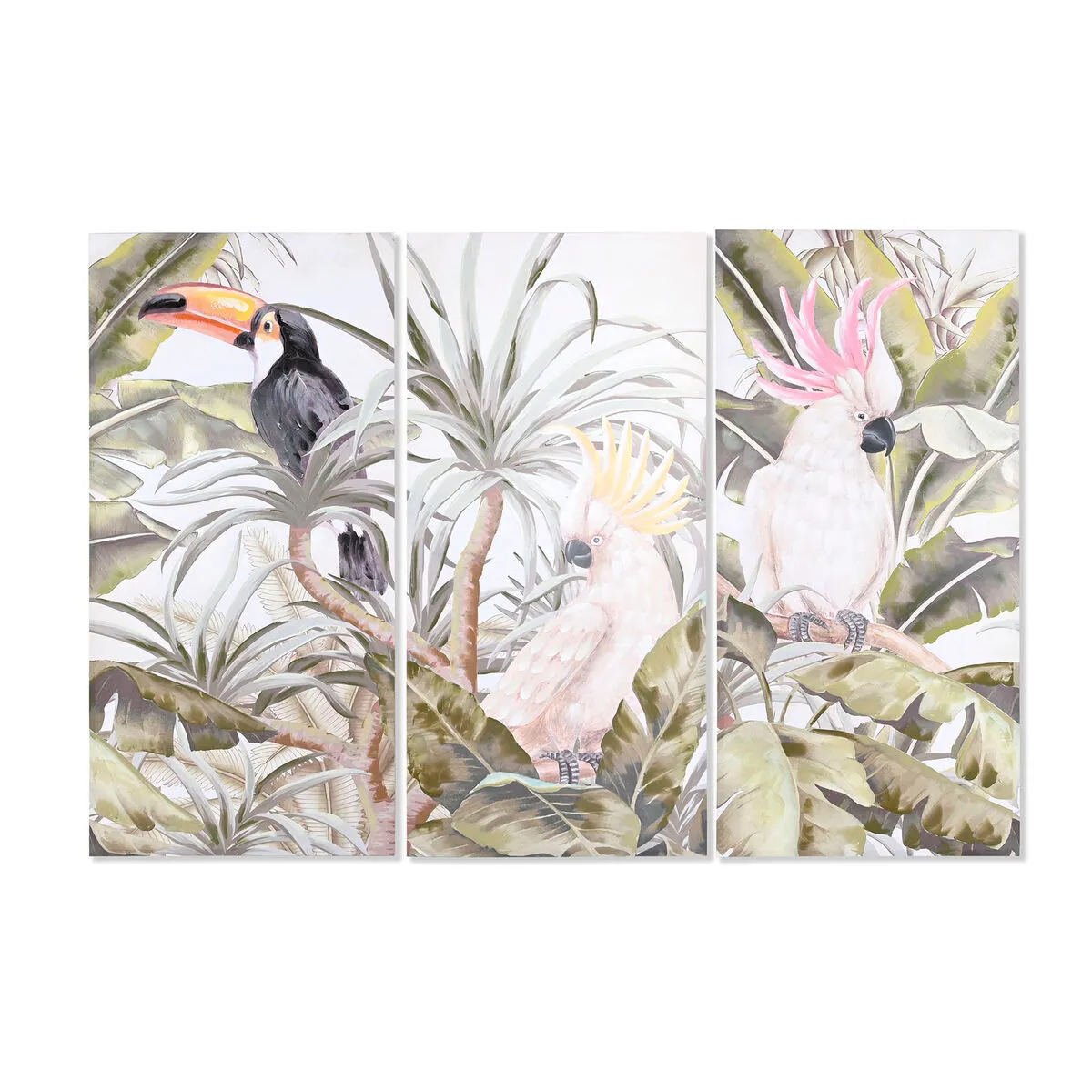 DKD Home Decor DKD Cadre Tropical (3 Unités)