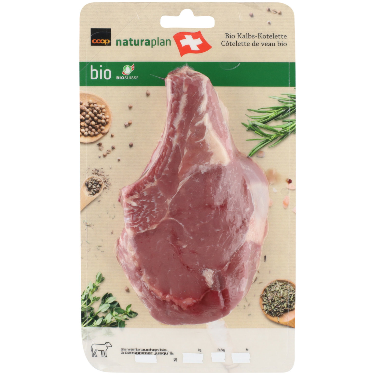 Naturaplan Bio Kalbskotelett 1 Stück ca. 210g