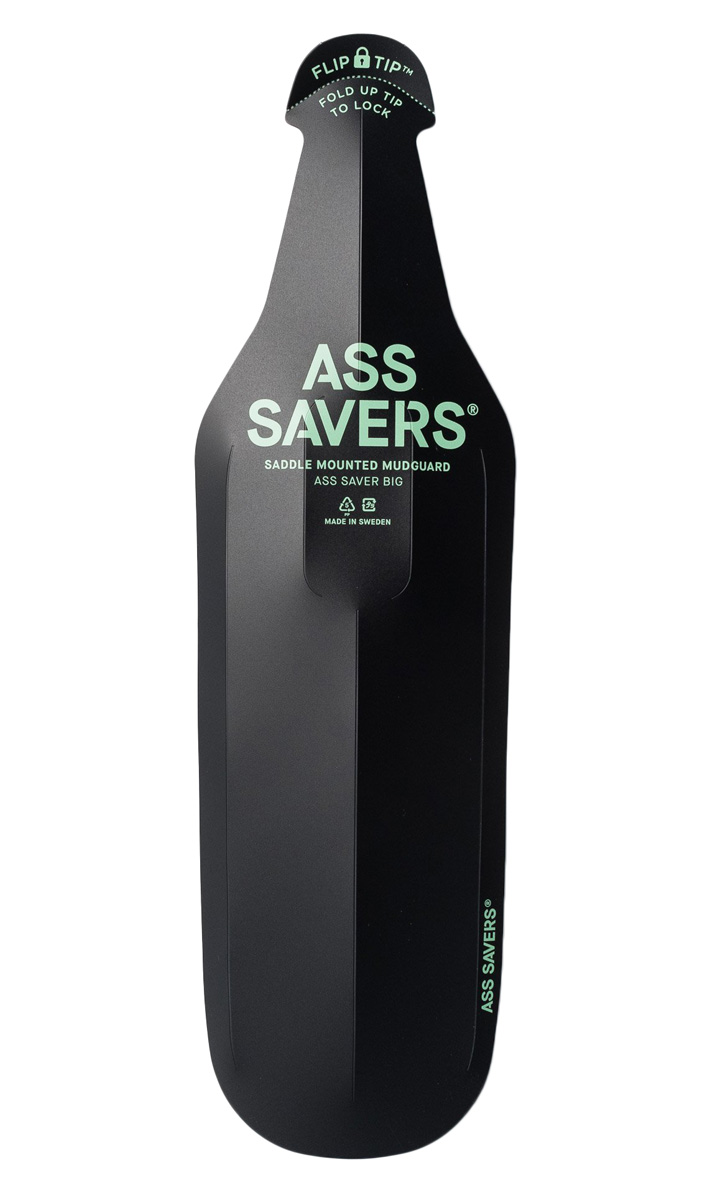 Ass Savers bagskærm til montering under sadel bred