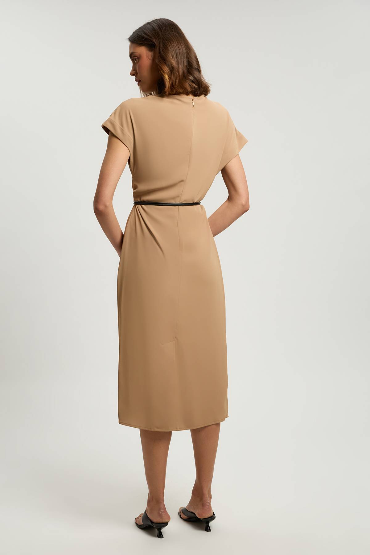 KarenMillen Robe Longue En Crêpe Extensible