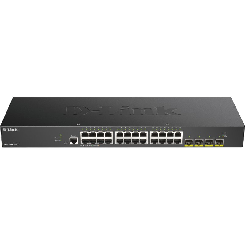 D-Link DGS-1250-28X Géré L3 Gigabit Ethernet (10/100/1000) Noir