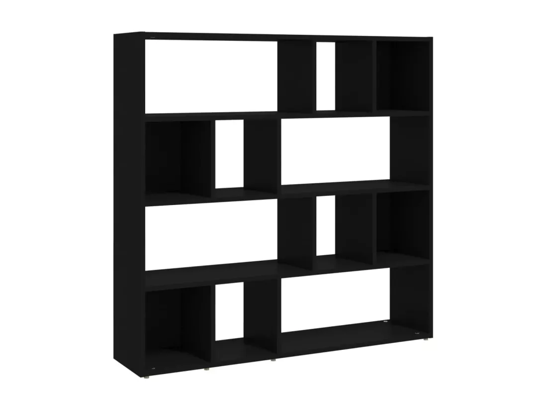 Bibliothèque/Cloison de séparation Noir 105x24x102 cm