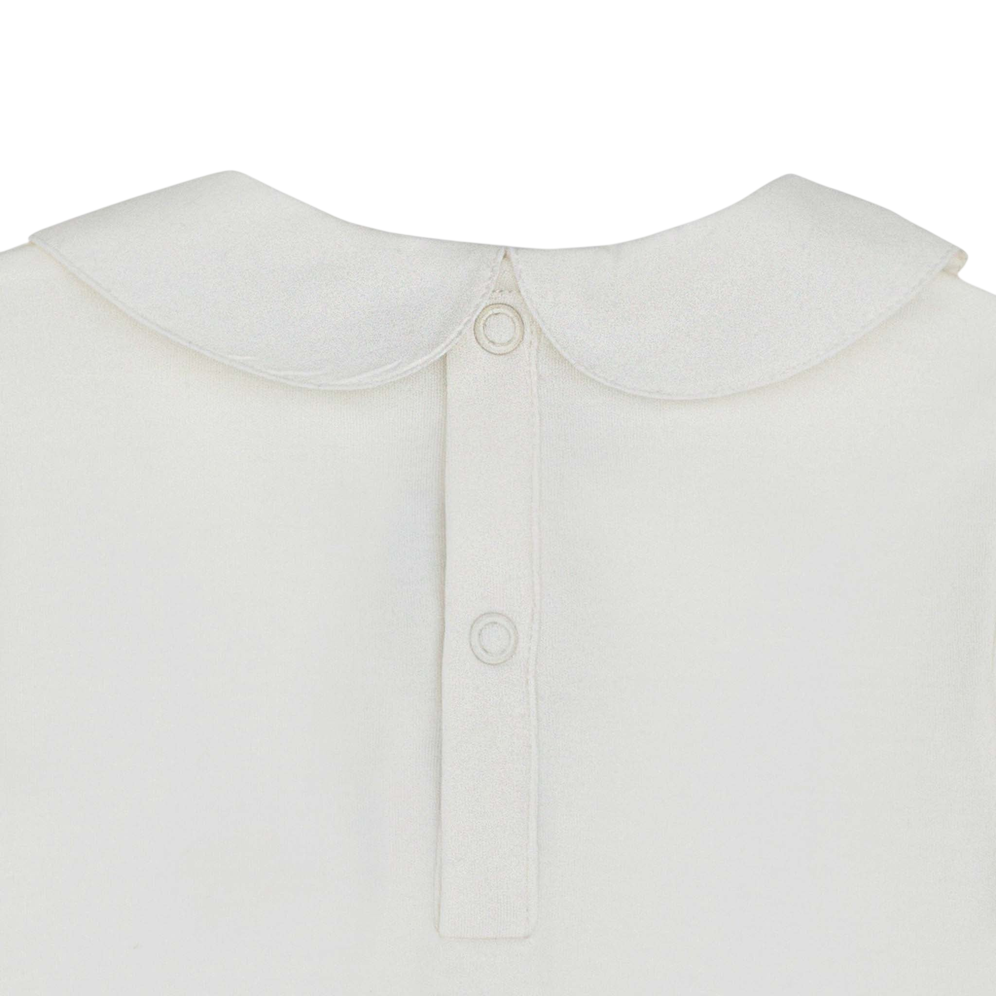 Baby Langarmbody Davo Bear Off White