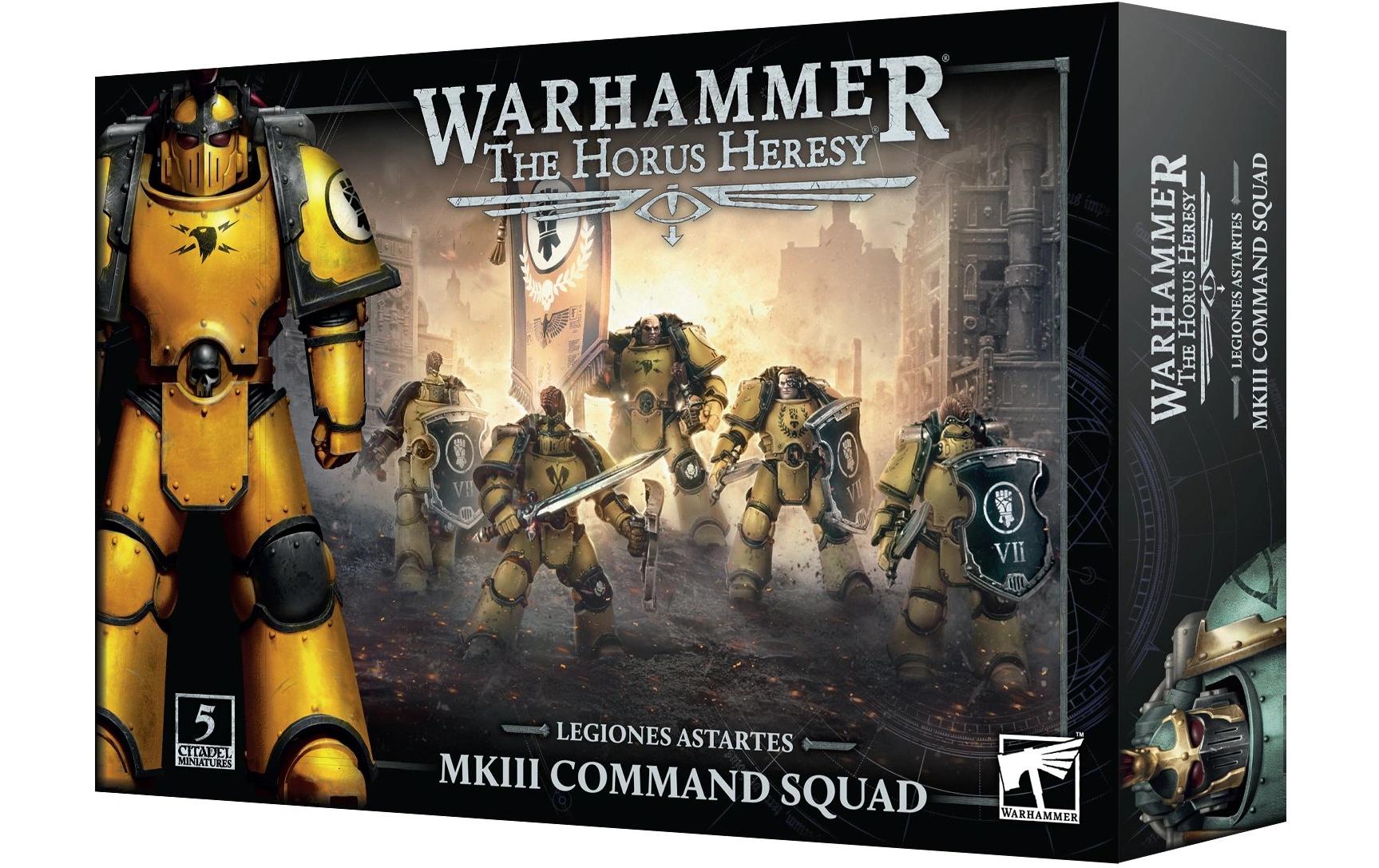 Warhammer The Horus Heresy MKIII Command SquadWarhammer The Horus Heresy Miniaturen: Typ III Legiones Astartes Kommandotrupp