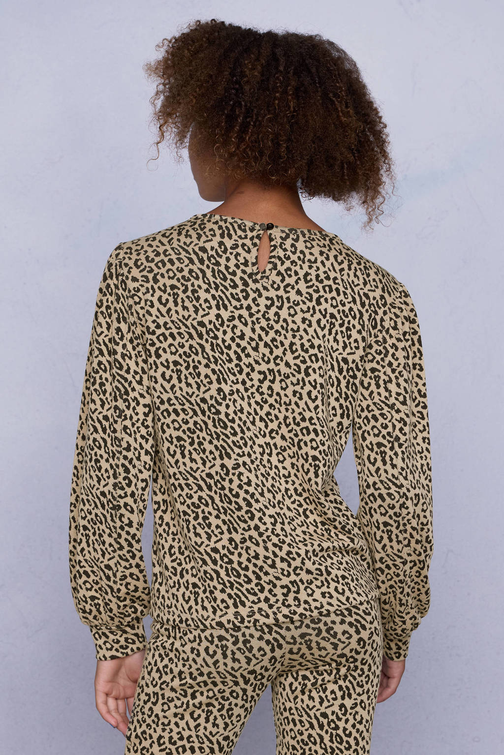 Coolcat Sweater Nina met Luipaard Jacquard Patroon