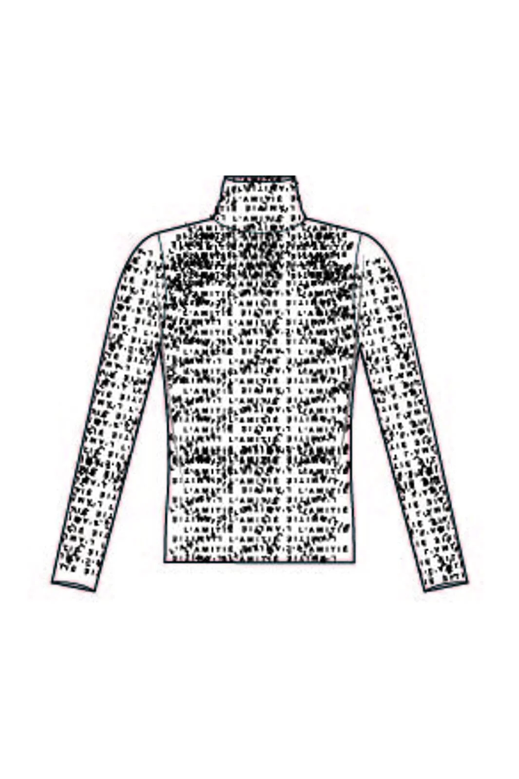 Haute L'Amitié L'Amitié Mesh Rollneck HL10044