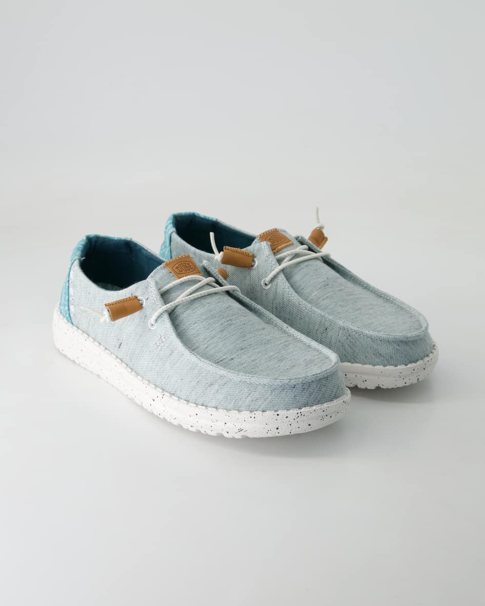 Hey Dude Wendy Heathered Sneaker in Blau