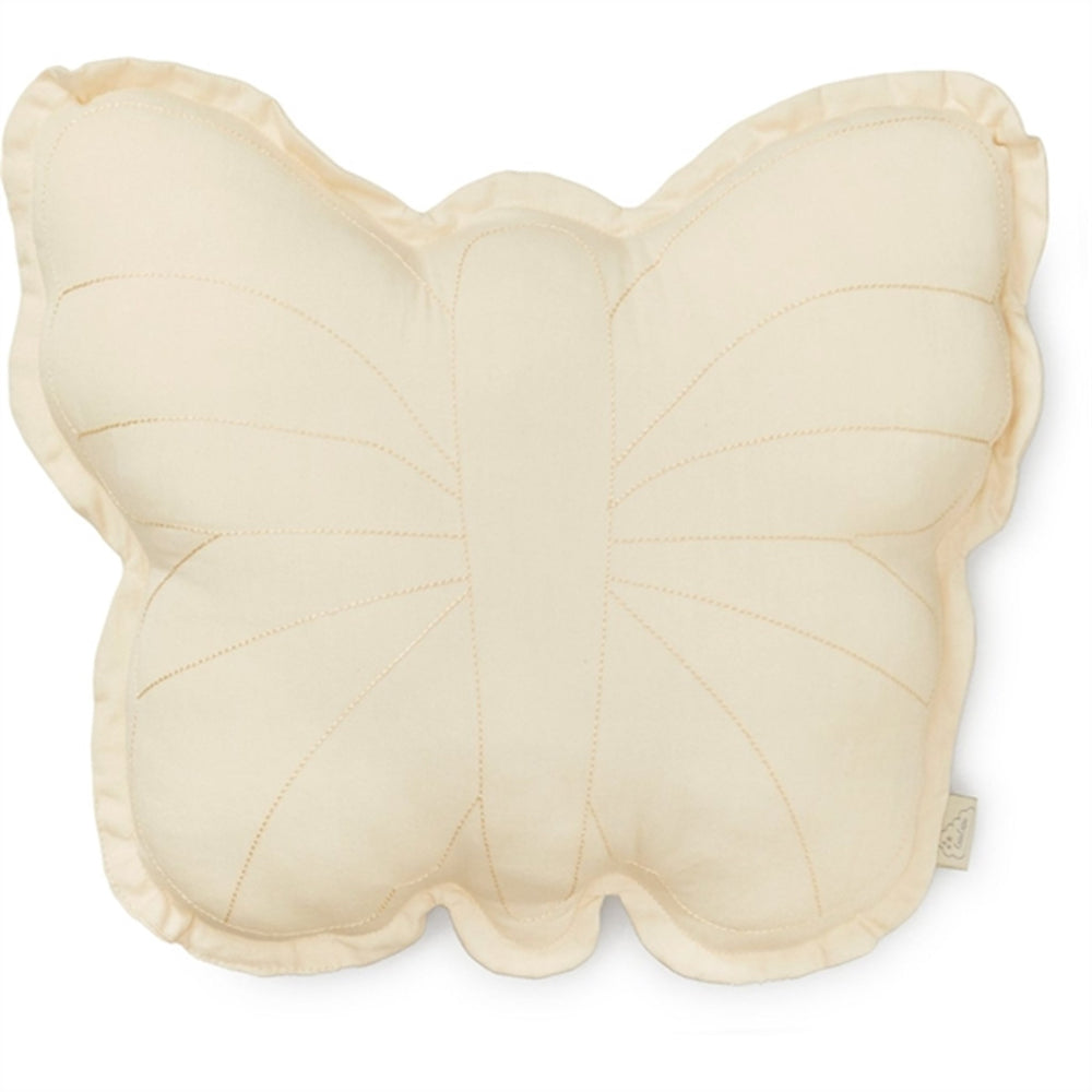 Butterfly Cushion Antique White