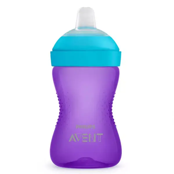 Copo Avent roxo com bico macio, 300ml