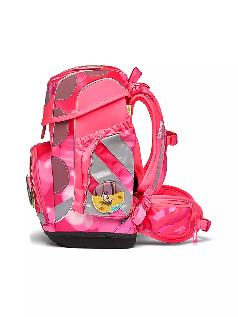 ERGOBAG Schulrucksack-Set 5tlg. Cubo Kunterbuntes Einhorn pink