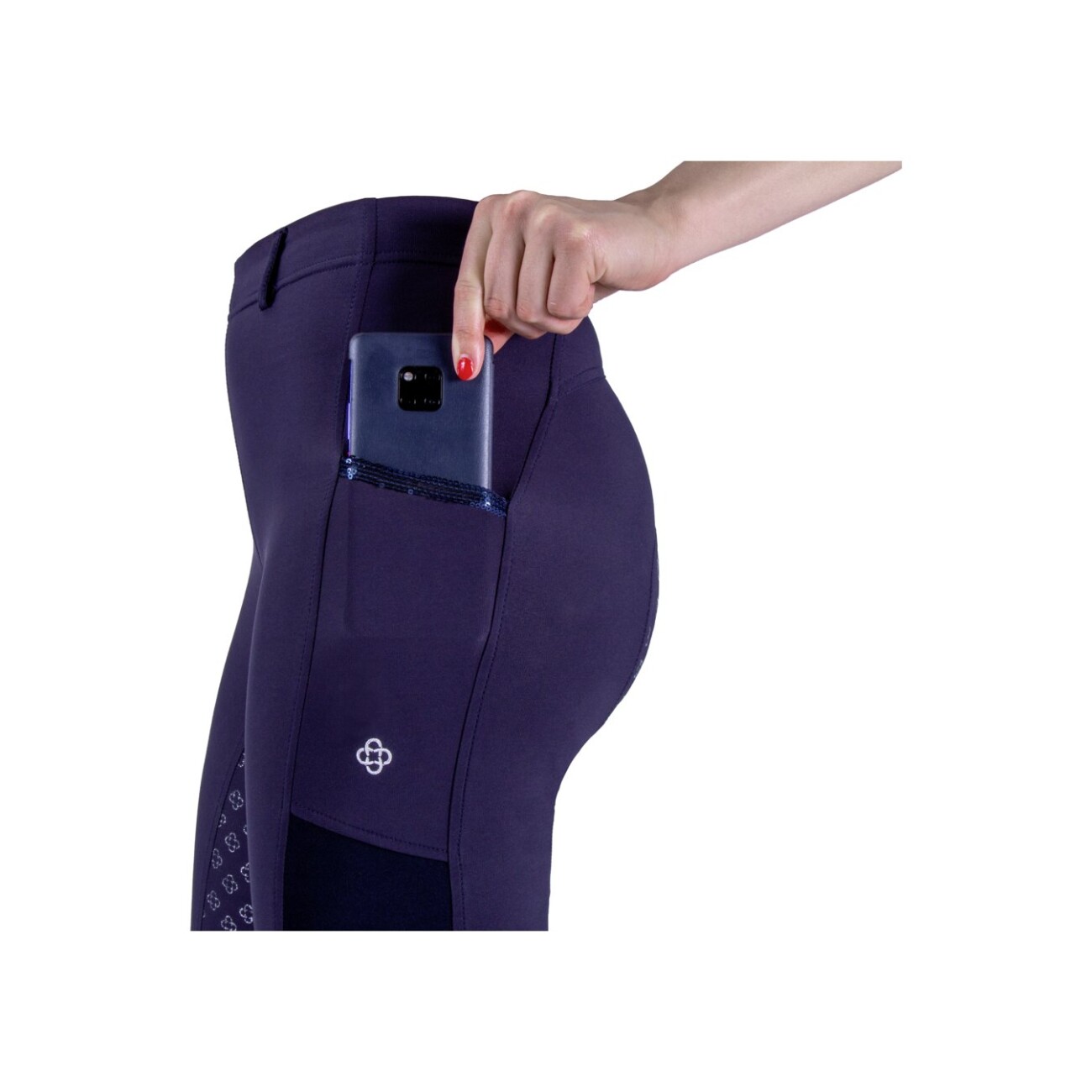 4Riders Kinder-Reithose Palm Beach Full Grip blau 1,64 m