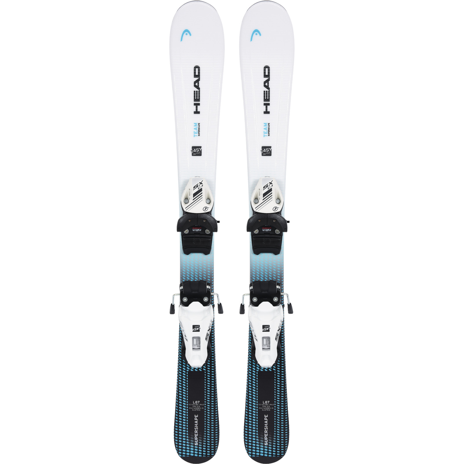 Kinder-Ski-Set Head Supershape Team Easy inkl. JRS 4.5 GW CA 77 cm