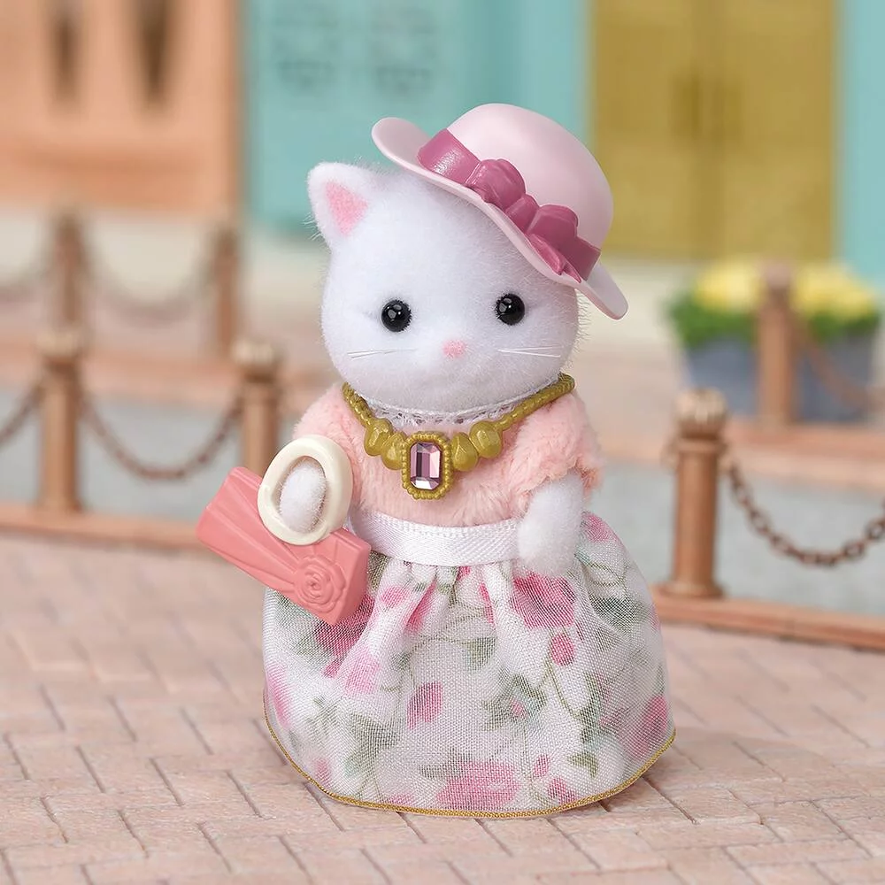 VALISETTE DE MODE ET GRANDE SOEUR CHAT PERSAN - SYLVANIAN PRET A JOUER TOWN SERIES