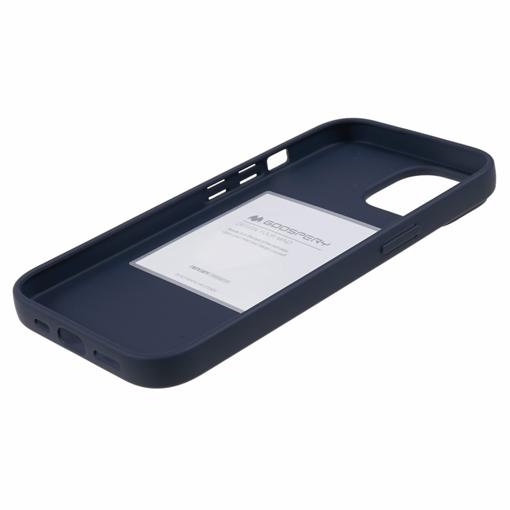 Mercury Goospery - iPhone 15 Gummi Case Hülle - Dunkelblau (Matt)