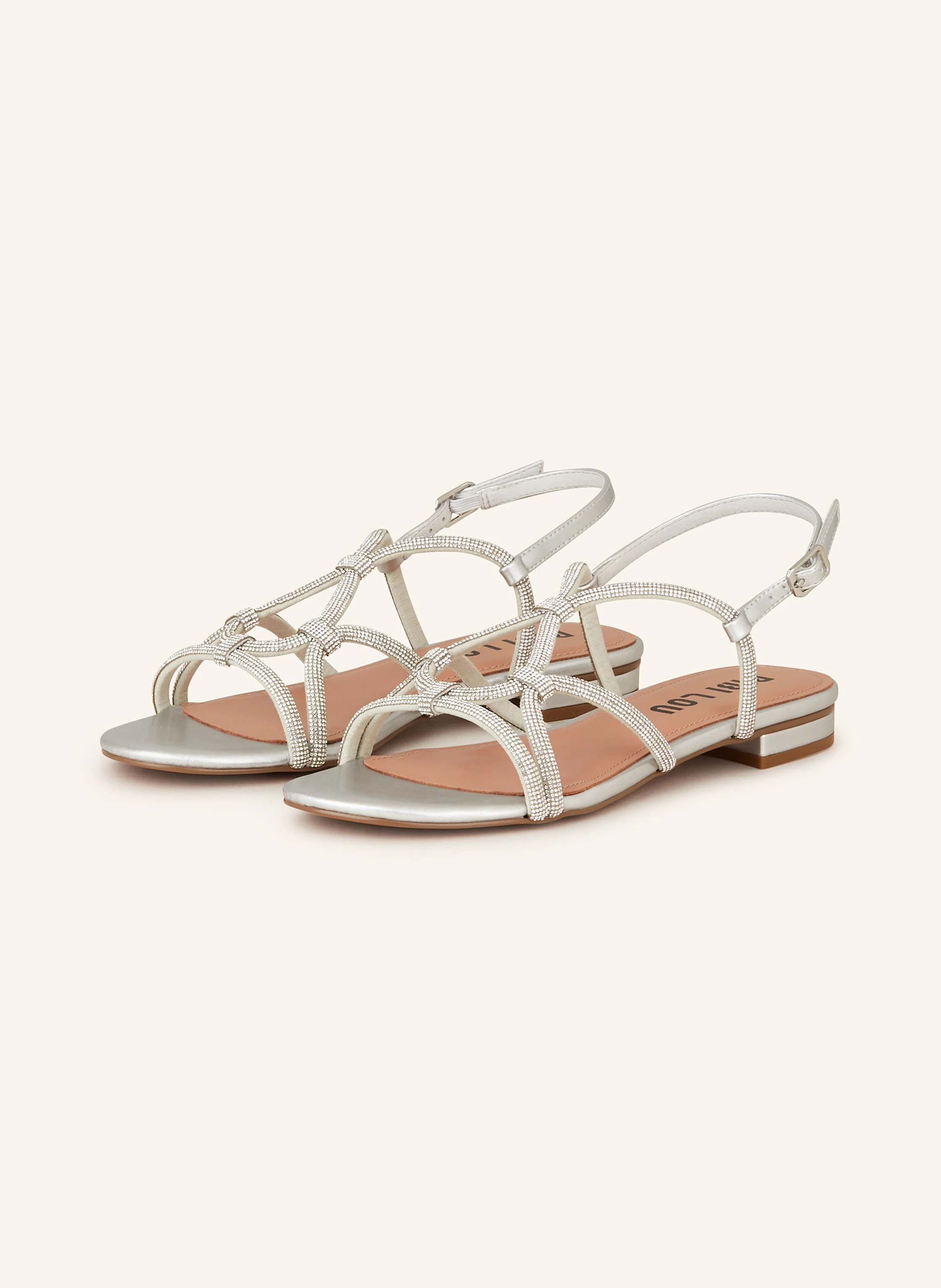 BIBI LOU Sandalen mit Schmucksteinbesatz