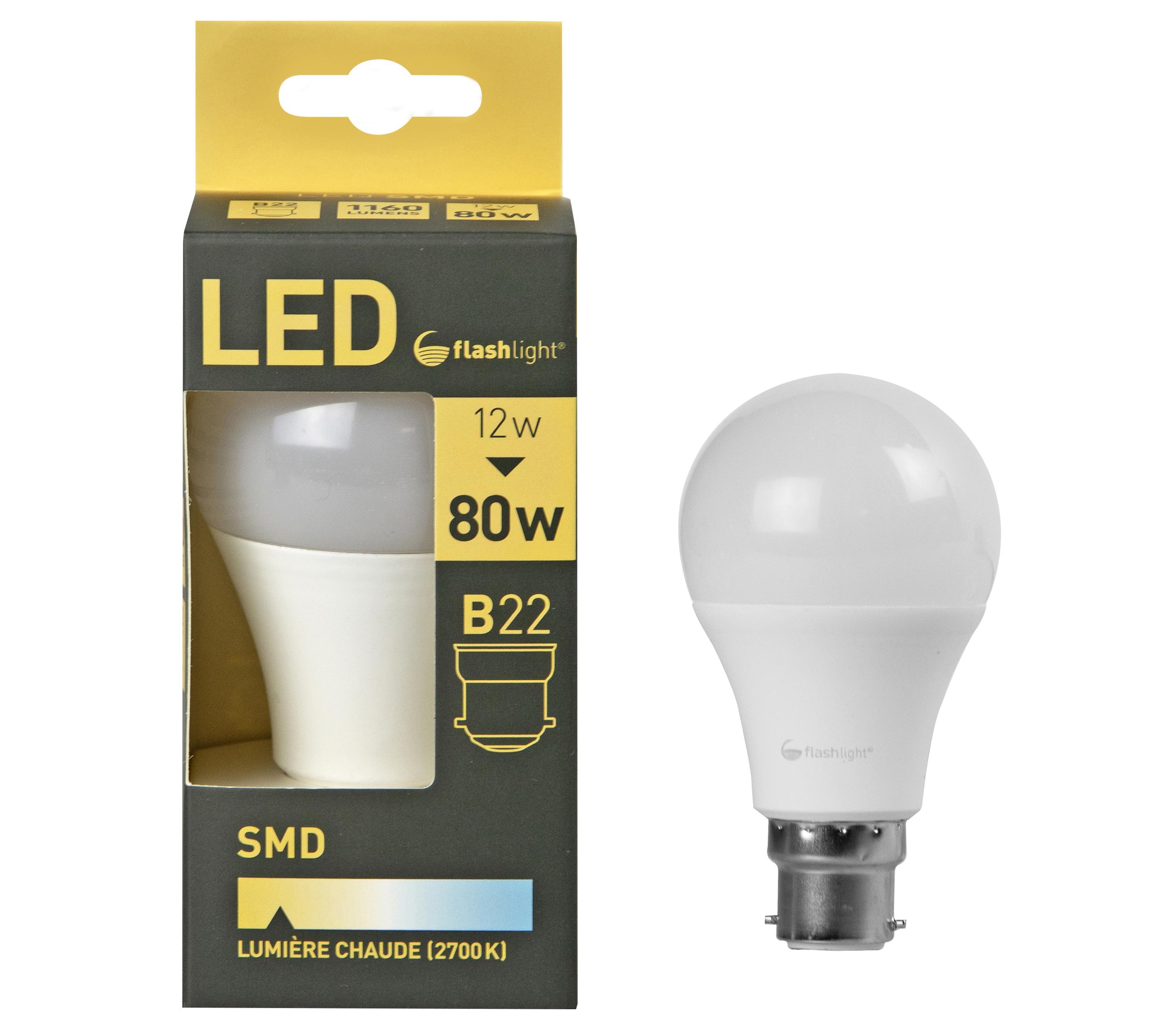 AMPOULE LED A60 B22 12W