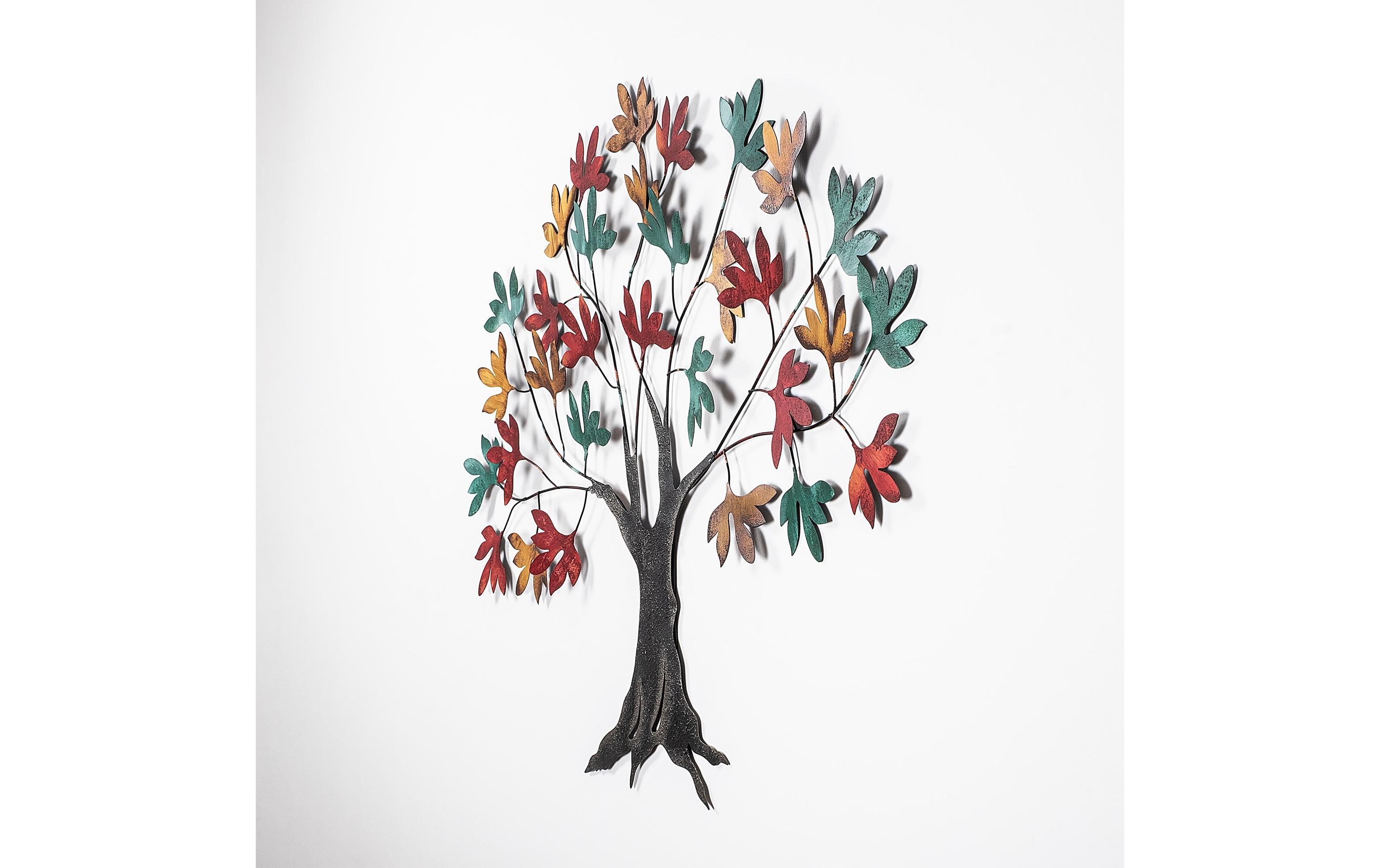 Wanddekoration Baum 115 x 94 cmMetall-Wand-Accessoire