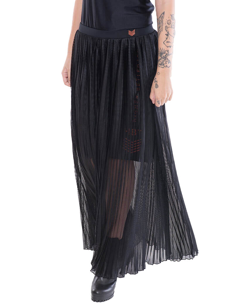 HBT BASICS - DIANA JUPE MESH NOIR