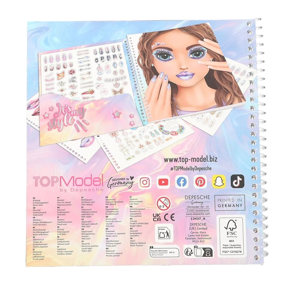 TOPModel - Dress Me Up Face Stickerbog