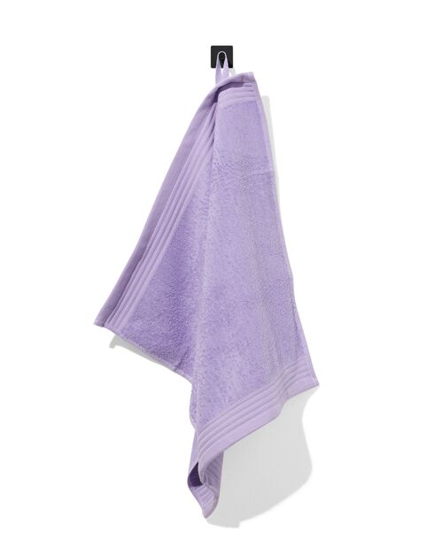 essuie-mains 50x50 coton lilas