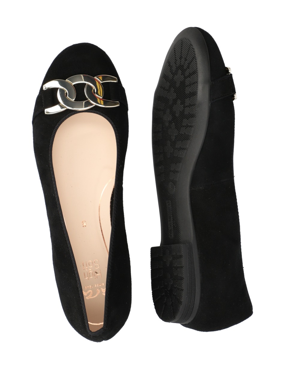 Veloursleder Ballerina