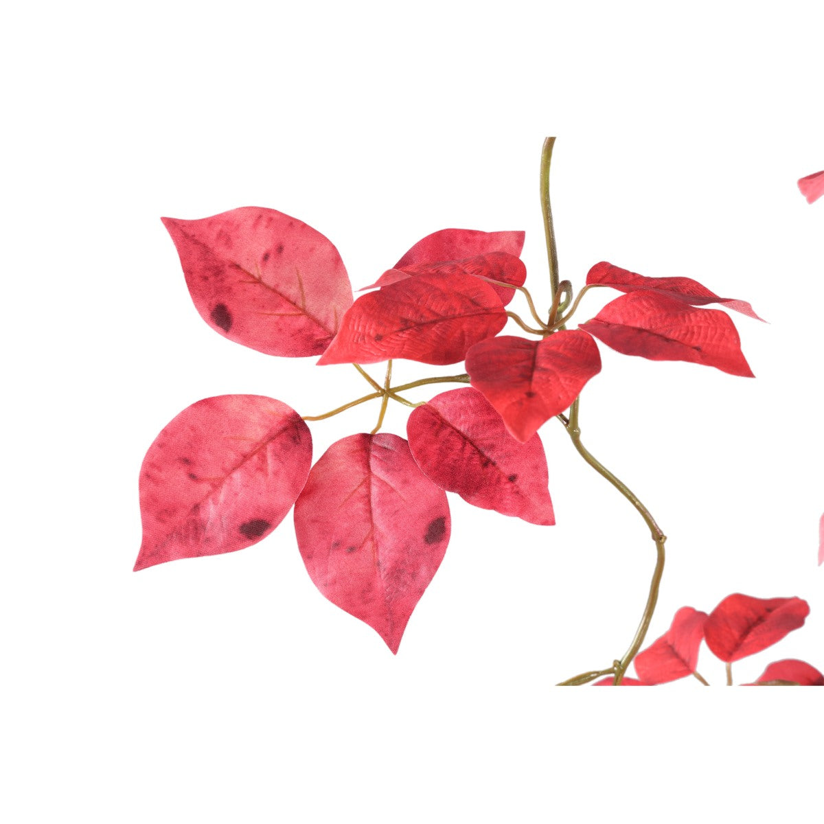Ptmd branche artificielles leaves - 110x38x182 cm - pe - rouge