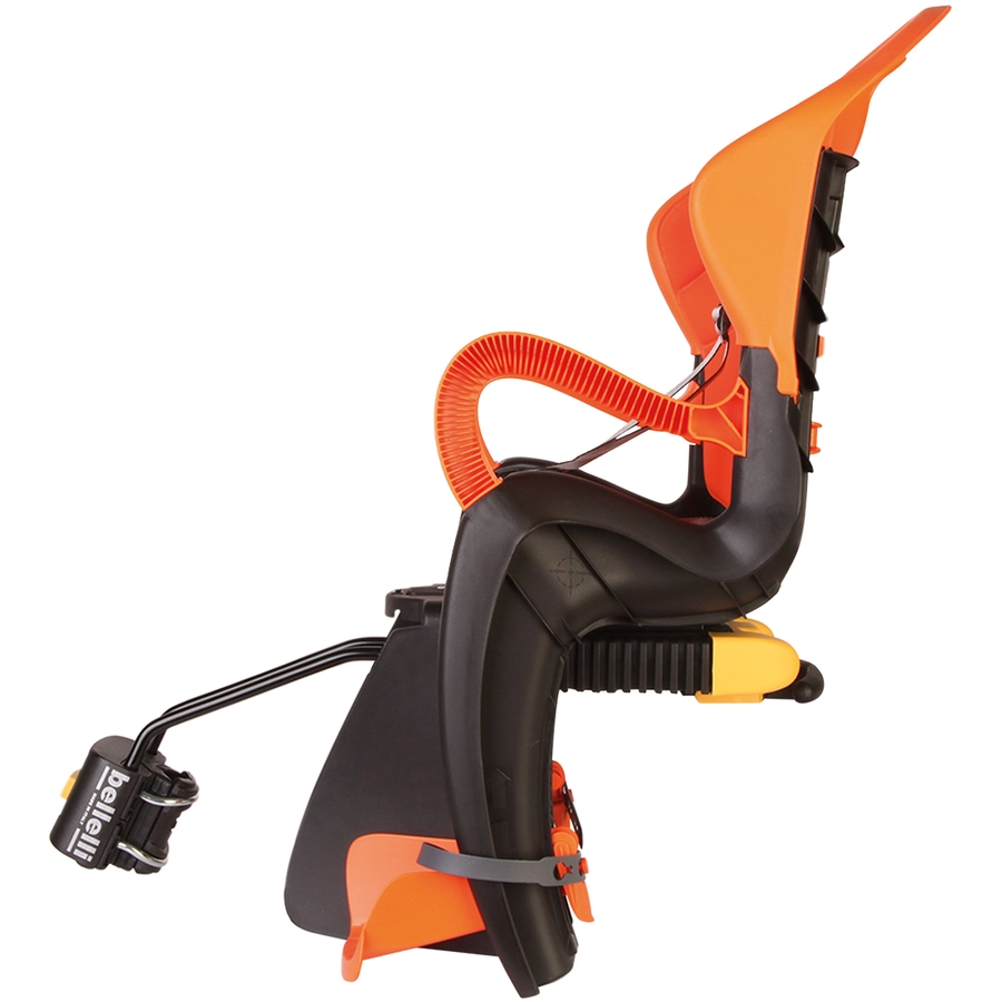 BELLELLI Kindersitz Fahrrad Tiger Reclining B-Fix frame mount Grey Orange
