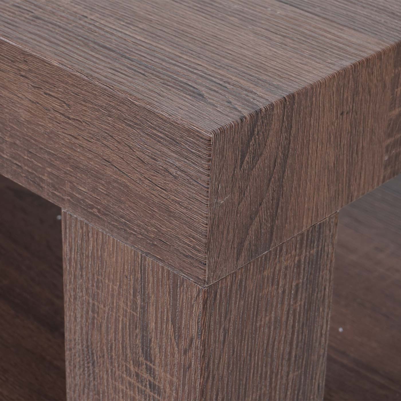 Couchtisch MCW-A32, Wohnzimmertisch, 3D-Struktur, 40x110x60cm ~ braune Eicheoptik
