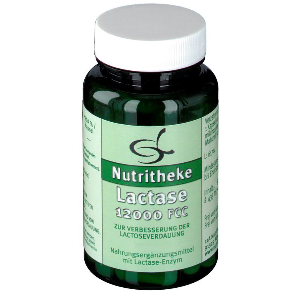 green line NUTRITHEKE Lactase 12000 FCC