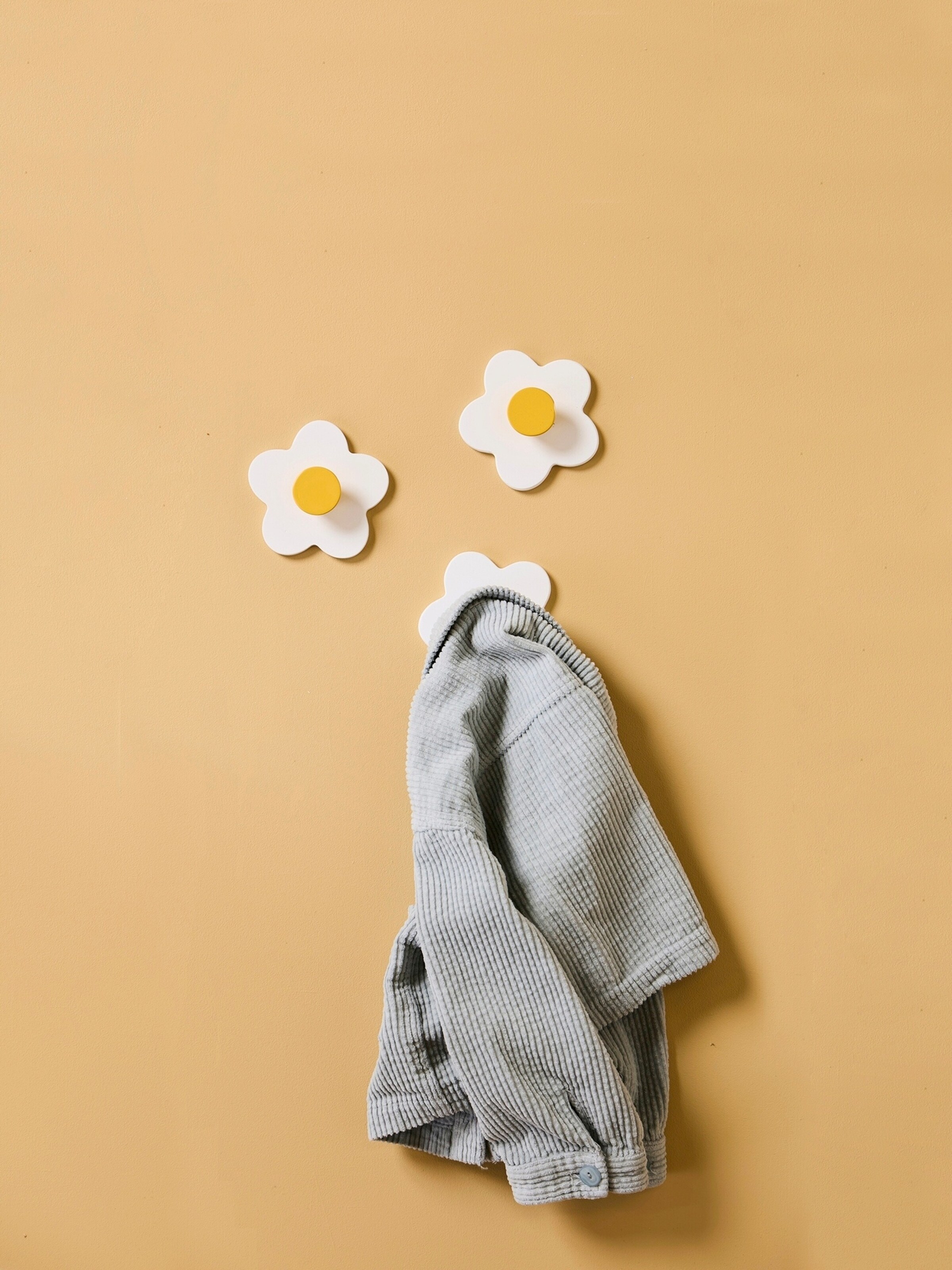 Kids Concept Hakenset 3er-Pack Blume weiss