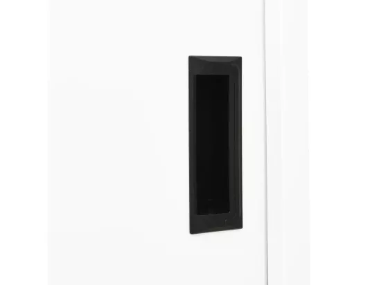 Armoire de bureau et porte coulissante Blanc 90x40x180 Acier
