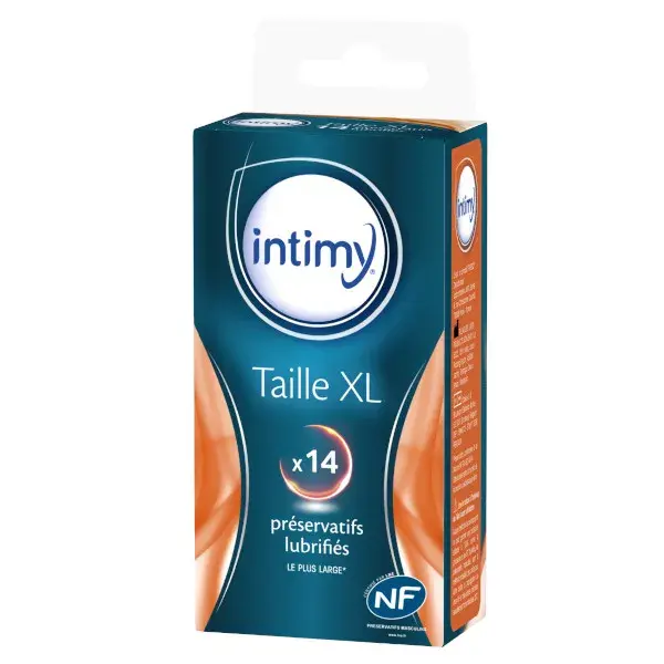 Preservativos Intimy tamanho XL, 14 unidades.