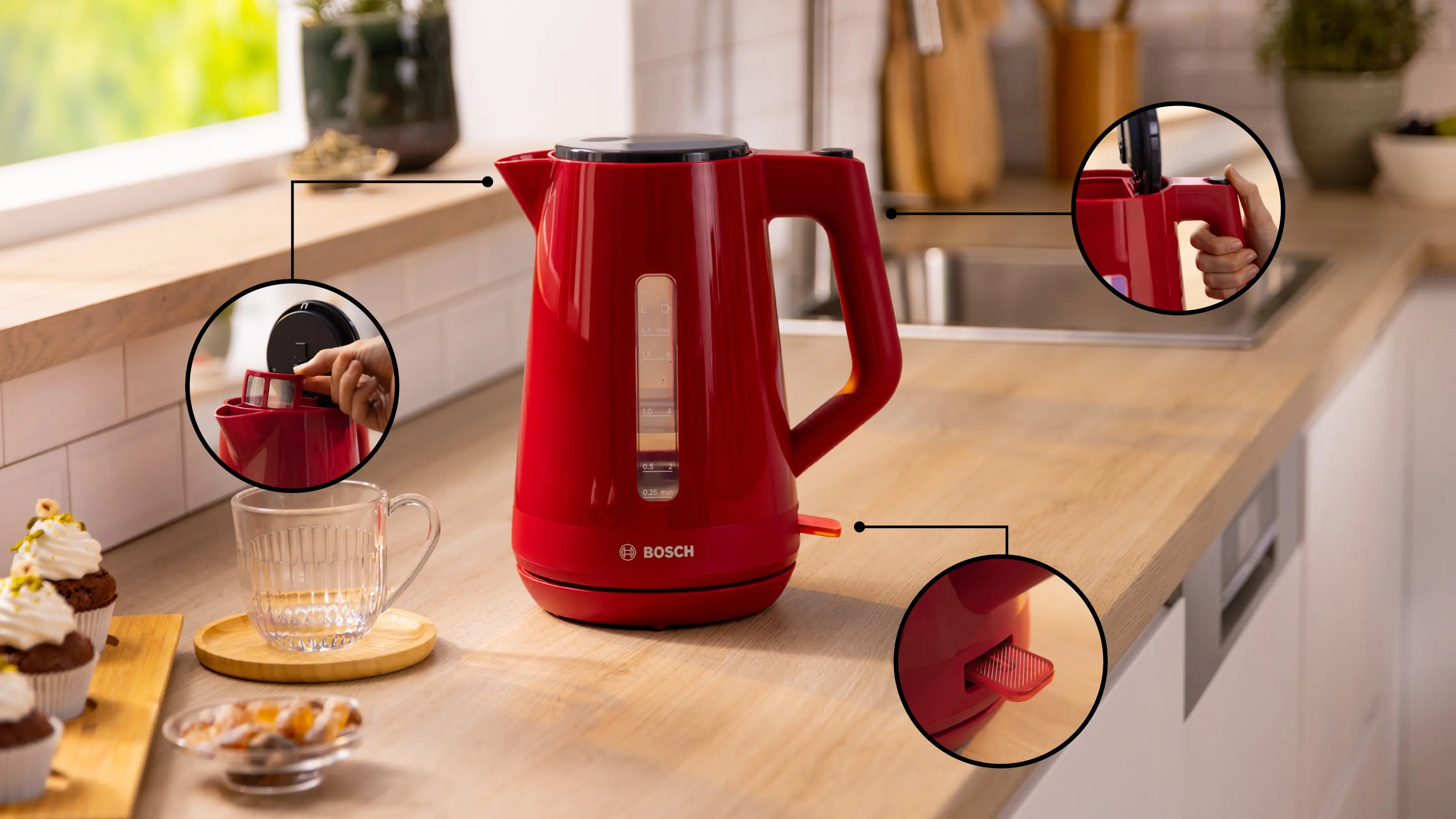 Waterkoker MyMoment Rood TWK1M124
