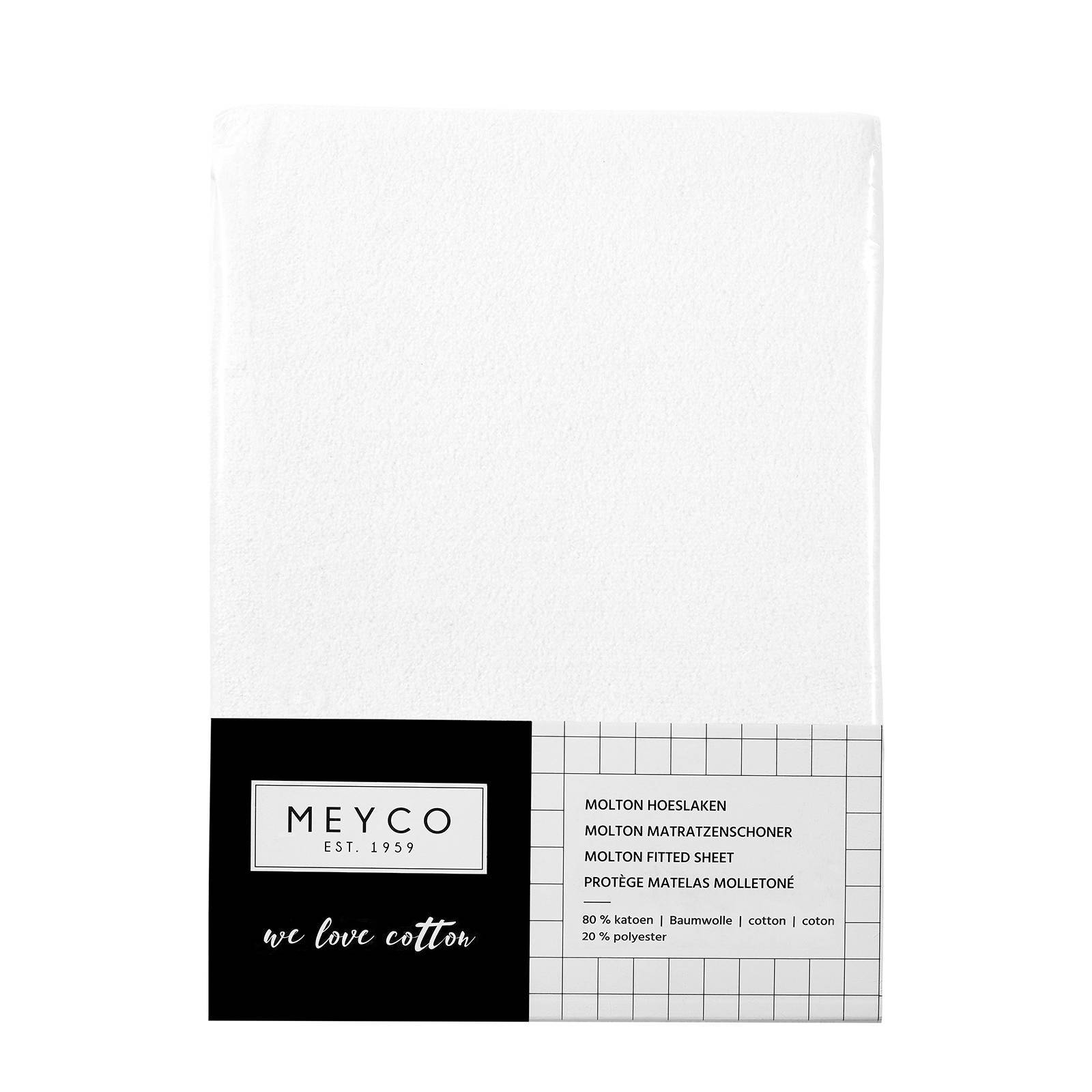 Meyco katoenen molton hoeslaken 90x200 cm