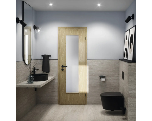 Jungborn wandclosetset ONE 53, randloos, matzwart, met toiletzitting met Turbo-Flush-technologie