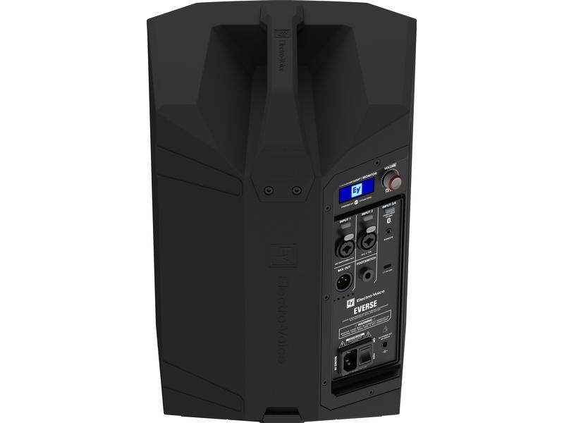 Electro-Voice Lautsprecher Everse 8 – Schwarz Akkubetriebener PA-Lautsprecher mit Bluetooth-Konnektivität