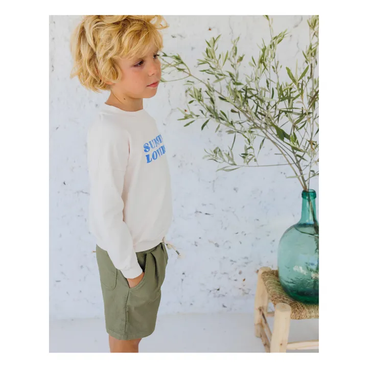 Búho Short Casual Molleton | Vert kaki