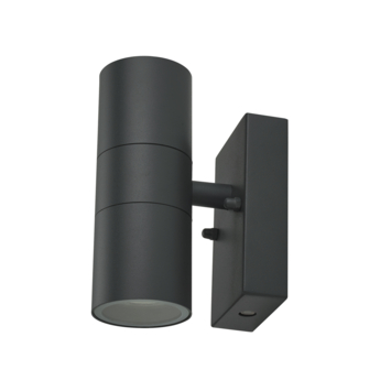 KARWEI buitenlamp Owen 2-lichts antraciet met dag/nacht sensor
