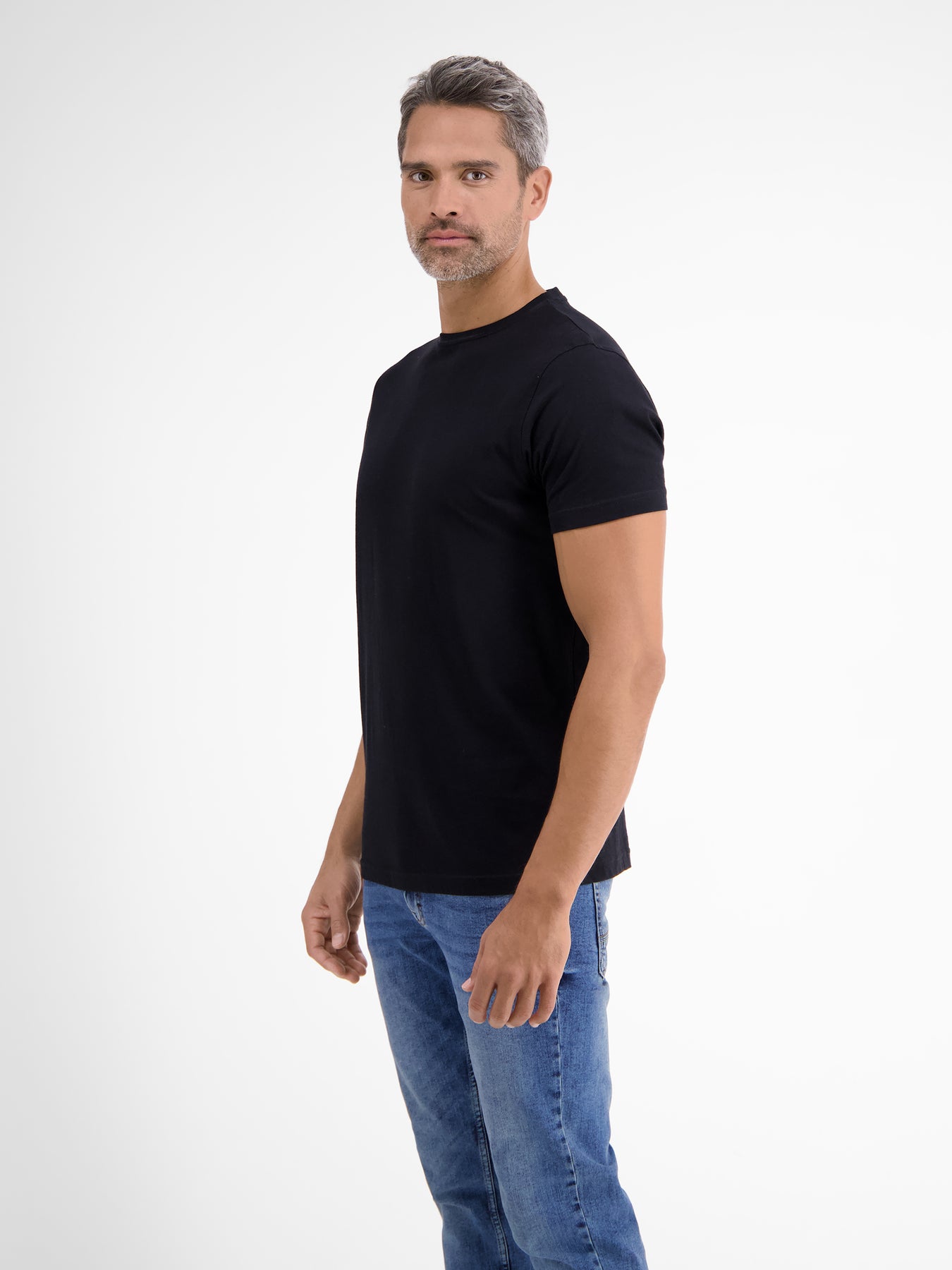 Doppelpack T-Shirt für Herren, Rundhals in Premium Baumwollqualität