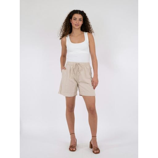 Neo Noir Shea Linen Shorts, Sand, 38