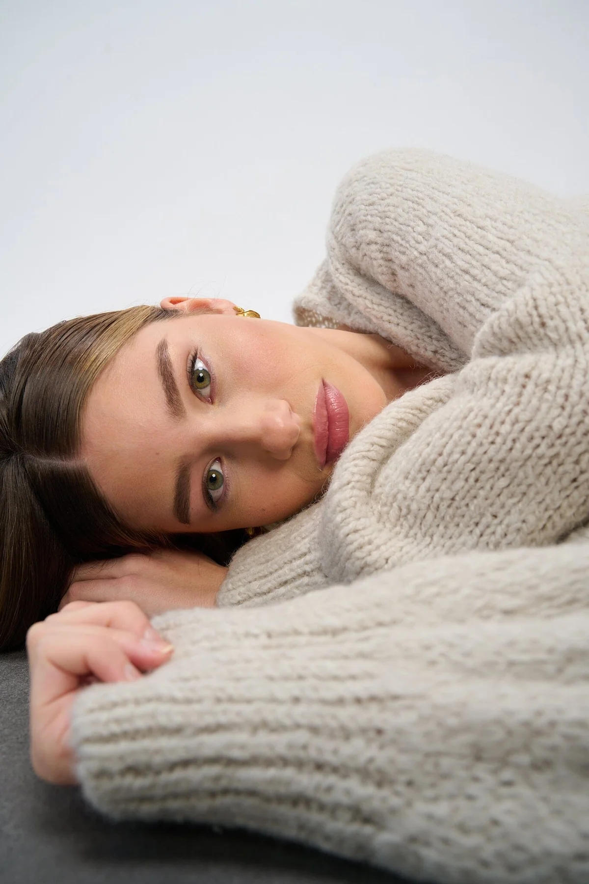 Noella Fora Knit Cardigan sand