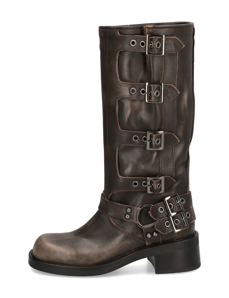 Glattleder Stiefel