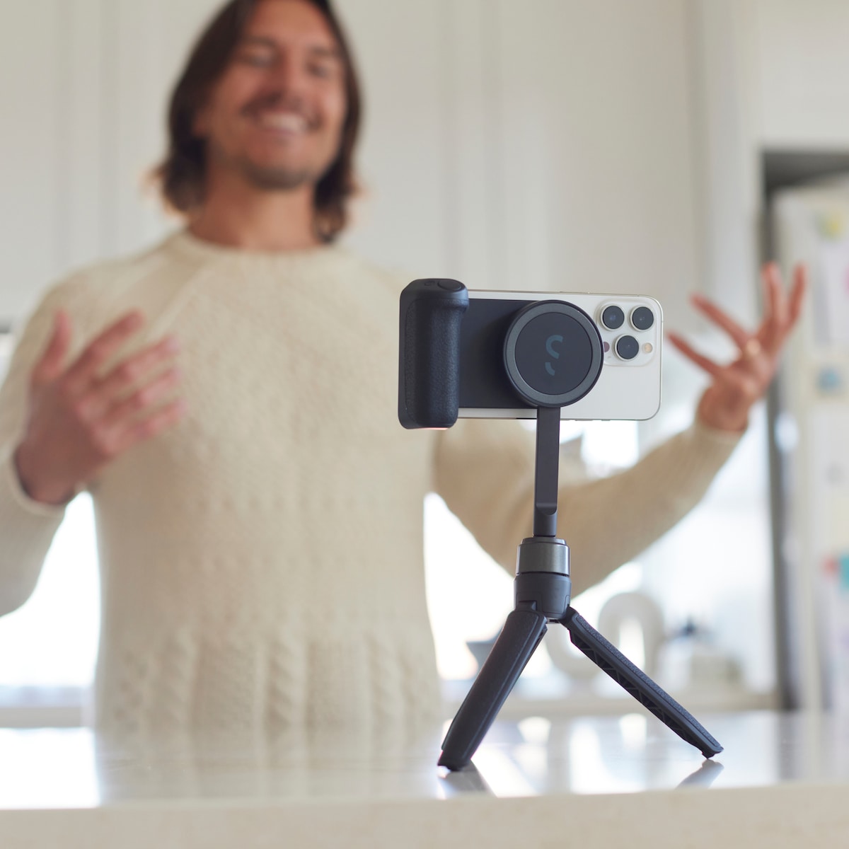 Shiftcam SnapPod selfiestang og stativ (sort)