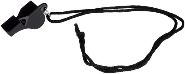 Referee's whistle pealess AVENTO 75FI Black
