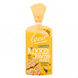 Leev Bio kikkererwten wafels chickpea quinoa (100 gram)