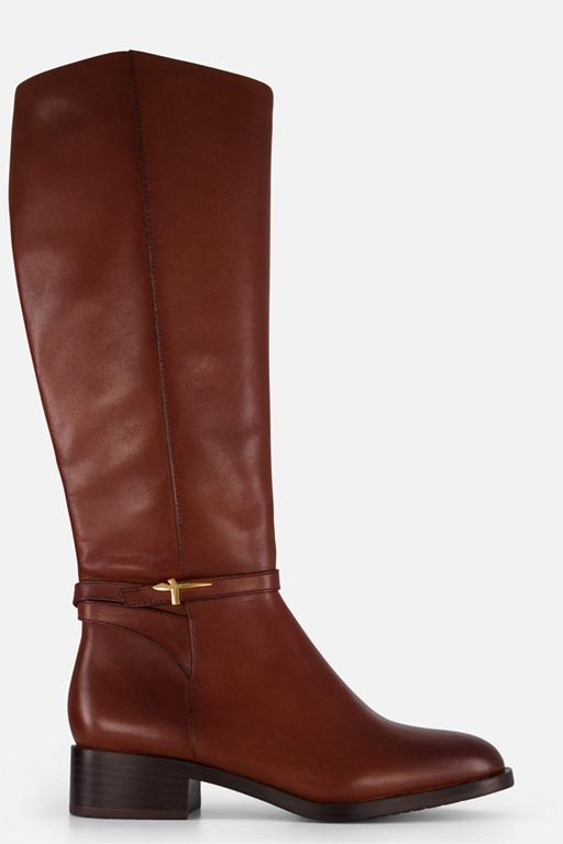 Tamaris Hoge laarzen cognac Leer