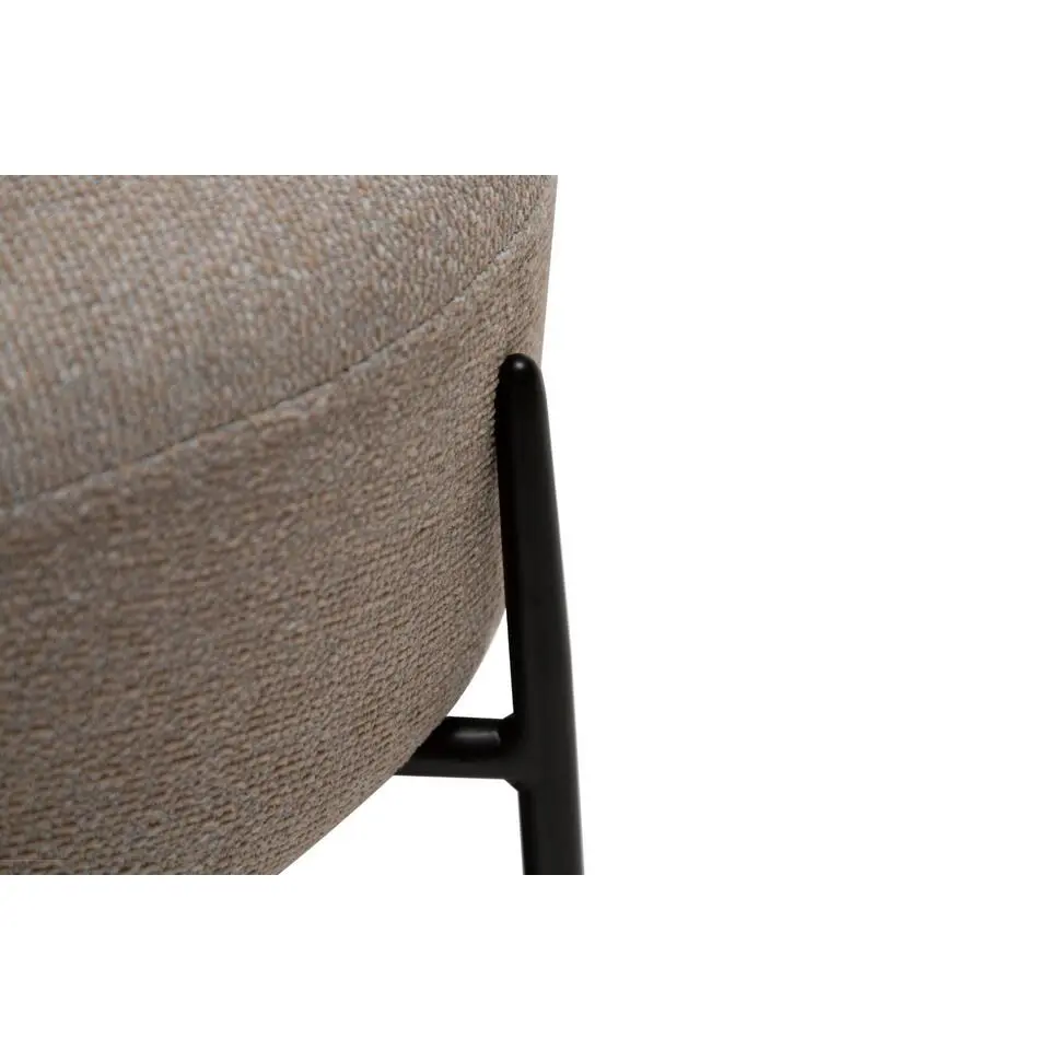 Hioshop Orbit Dan-Form fauteuil bouclé lichtgrijs