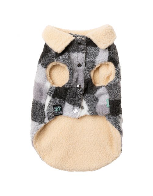 Fuzzyard The Lumberjack Grijs&Wit - Hondenkleding