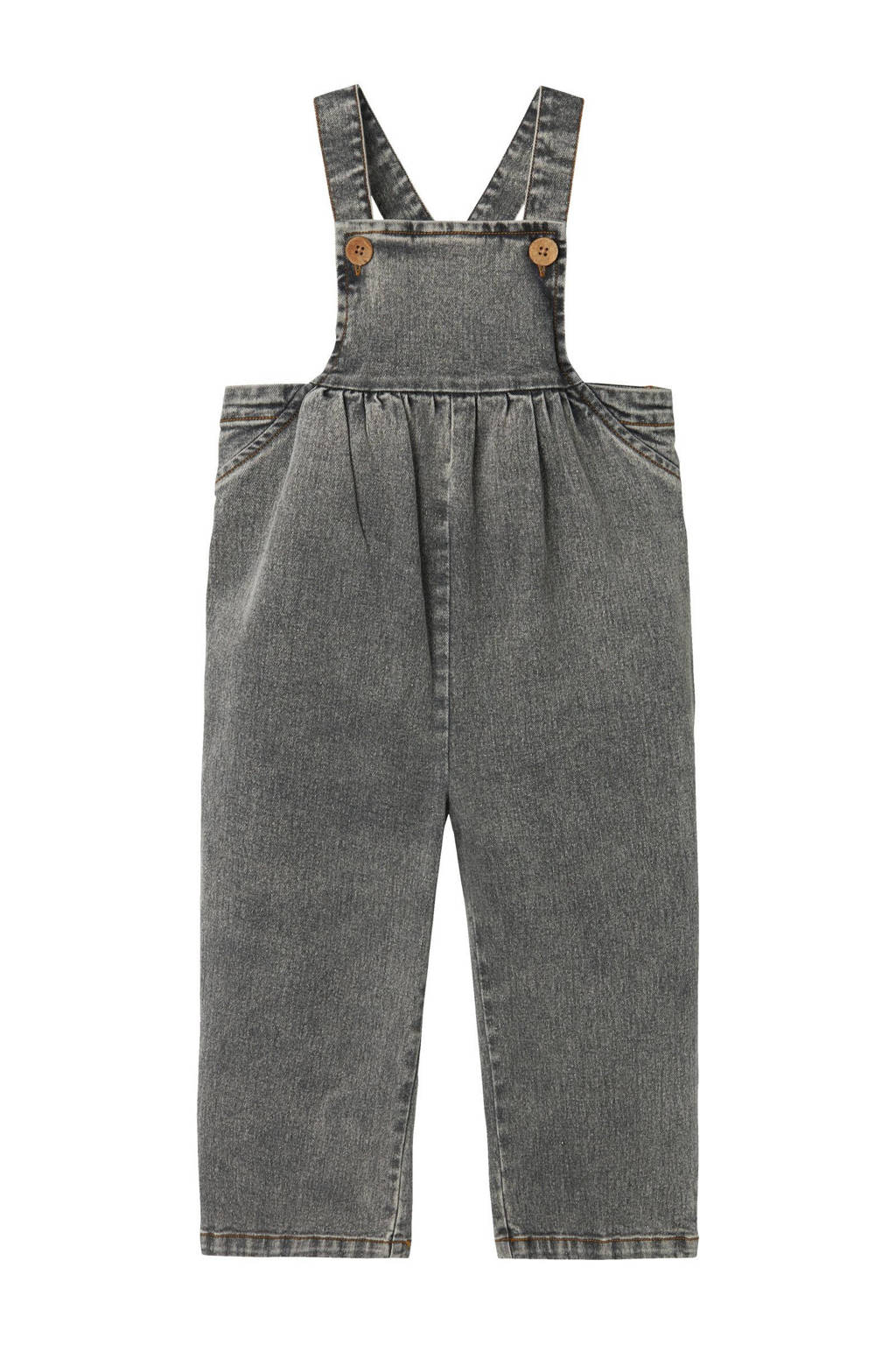 LIL' ATELIER tuinbroek grey denim